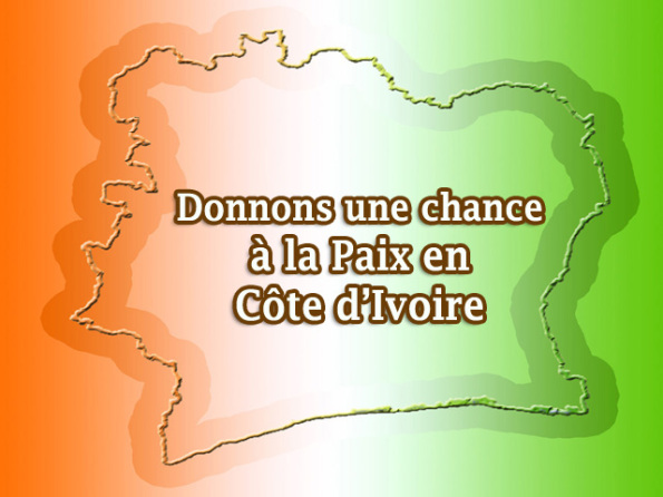 La carte de la Côte d'Ivoire